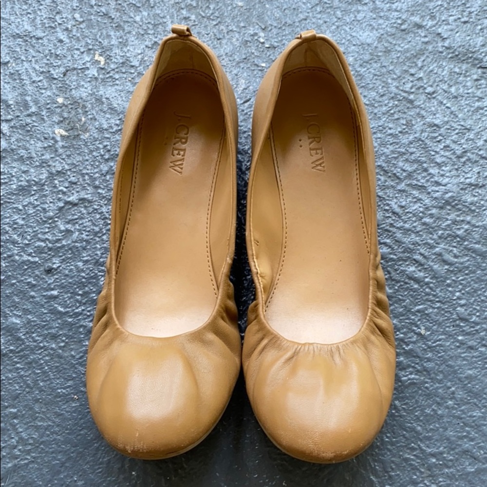 JCrew Anya leather ballet flats 7.5